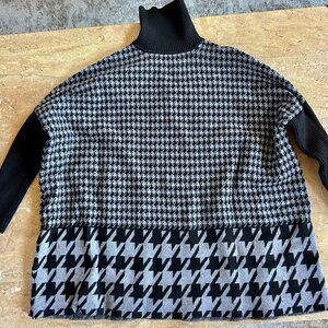 Joseph A turtleneck sweater XS womens gray black